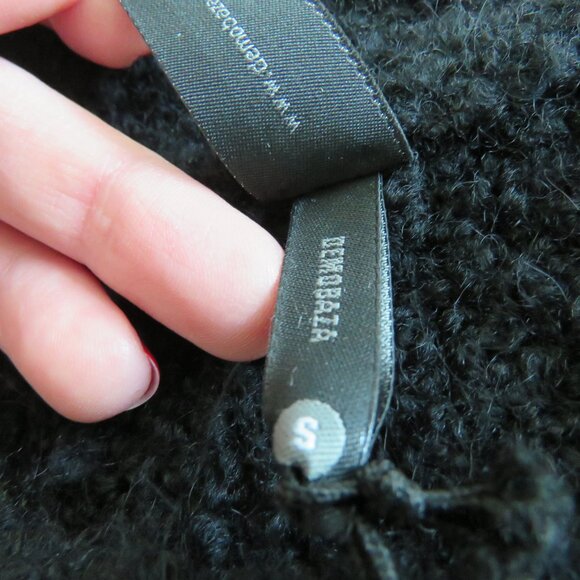 DEMOBAZA Nasma Black Knit Sweater Top Unisex Goth Ninja Futurist Utilitarian S - Picture 15 of 16